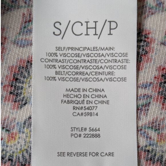 Cabi Poet Patchwork Open Front Waist Tie Kimono Duster Size Small - Picture 8 of 9